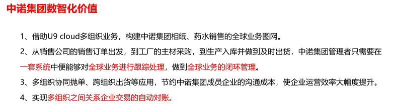 中诺集团数智化价值 中诺集团数智化价值