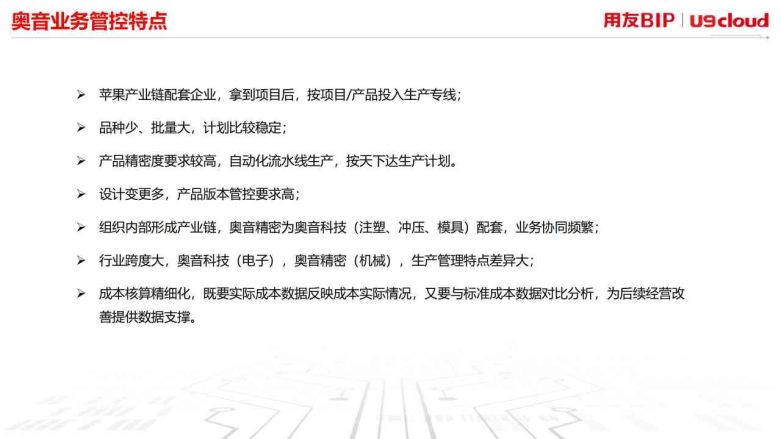 奥音业务管控特点
