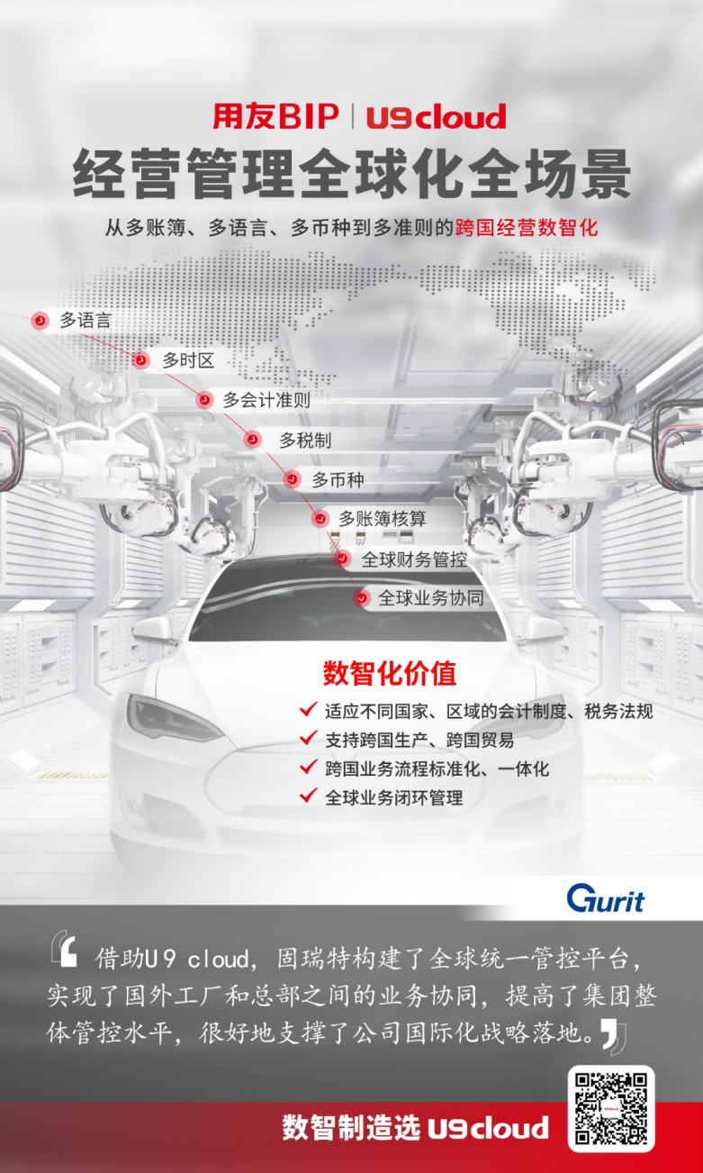 U9cloud 经营管理全球化全场景